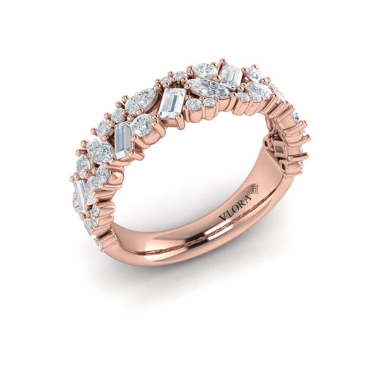 Round, Pear, Marquis and Baguette Diamond Ring