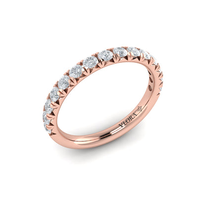 Matching Bands Wedding Band in 14K Rose Gold by Vlora Bridal
