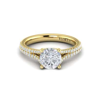 Splendid Cathedral Split Shank Engagement Ring