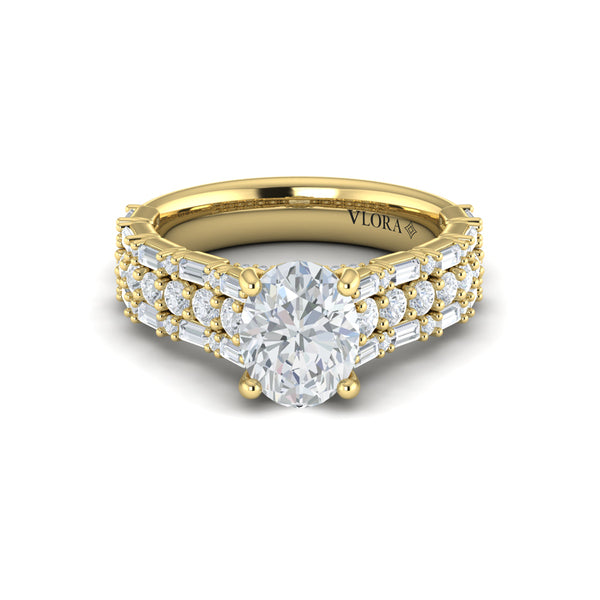 Opulent Oval Engagement Ring