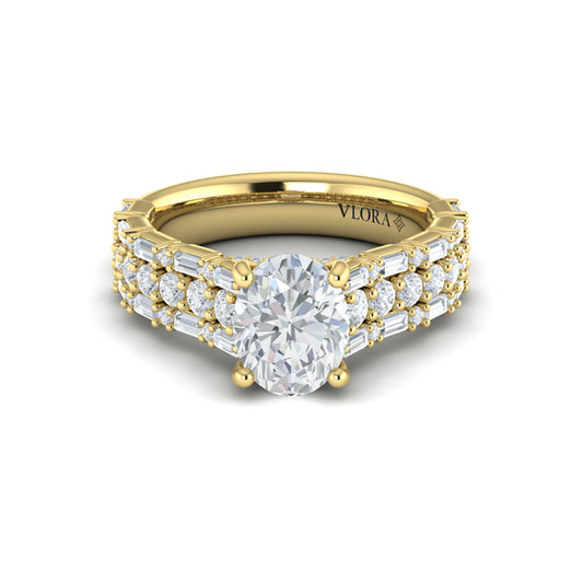 Opulent Oval Engagement Ring