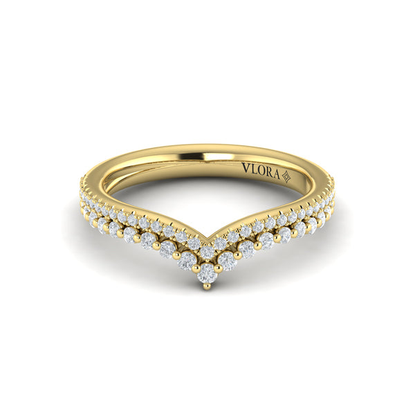 Double Chevron Contoured Band