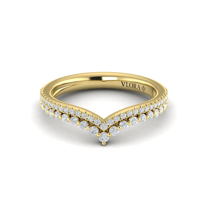 Double Chevron Contoured Band