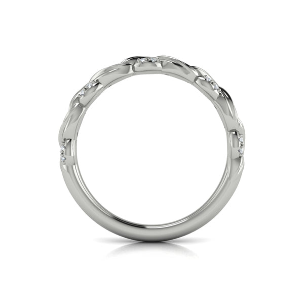 Stackable Bands Wedding Band in Platinum by Vlora Bridal