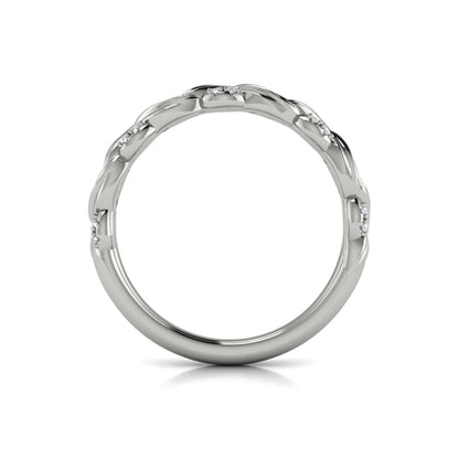 Stackable Bands Wedding Band in Platinum by Vlora Bridal