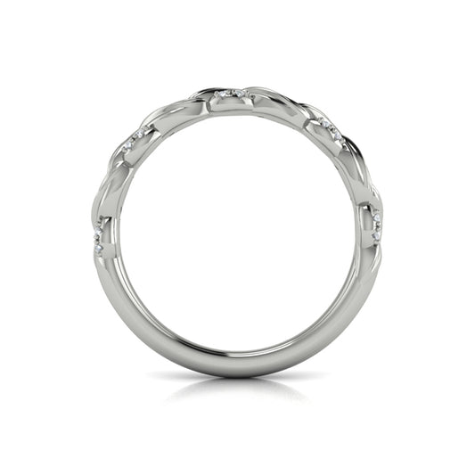 Stackable Bands Wedding Band in Platinum by Vlora Bridal