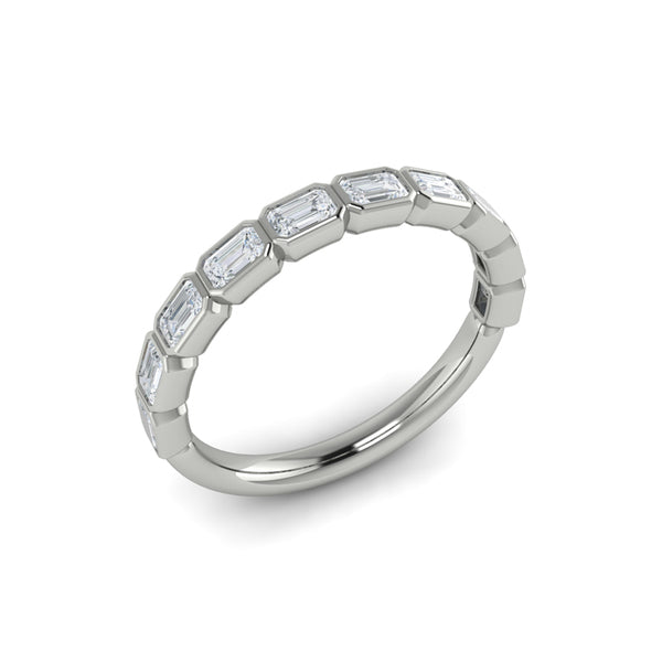 Stackable Bands Wedding Band in Platinum by Vlora Bridal