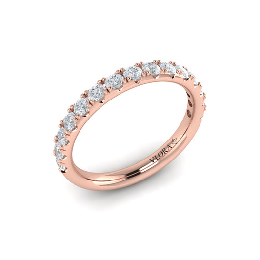 Matching Band for Timeless Cathedral Engagement Ring with Hidden Halo