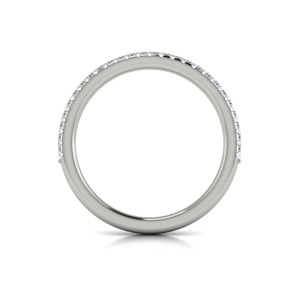 Matching Bands Wedding Band in 14K White Gold by Vlora Bridal