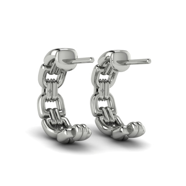 Linked Curves with Diamond Accent Earrings