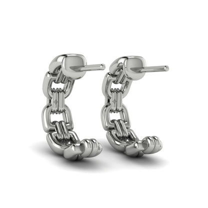 Linked Curves with Diamond Accent Earrings