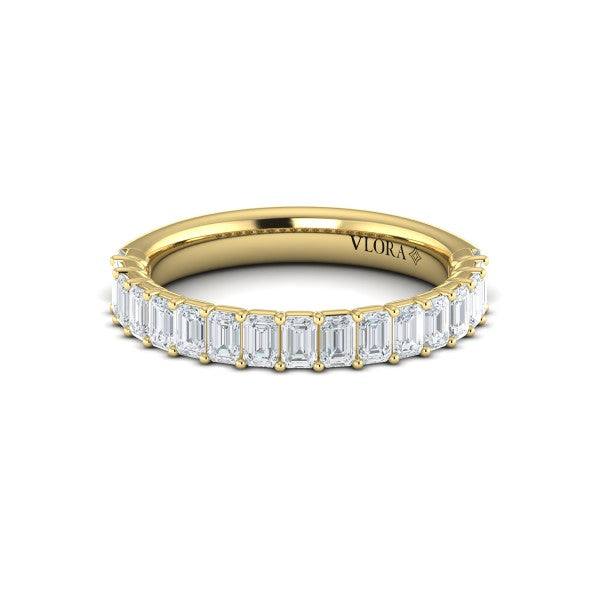 Bold Emerald Cut Stackable Band