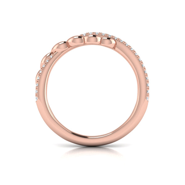 Beaded Twist Stackable Band