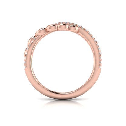 Beaded Twist Stackable Band