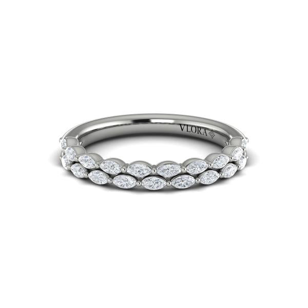 Stackable Bands Wedding Band in Platinum by Vlora Bridal