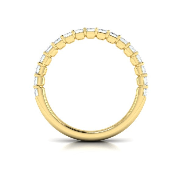 Bold Emerald Cut Stackable Band