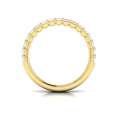 Bold Emerald Cut Stackable Band