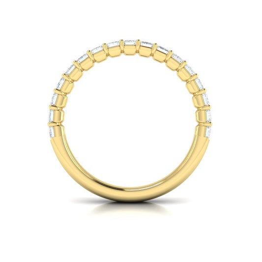 Bold Emerald Cut Stackable Band