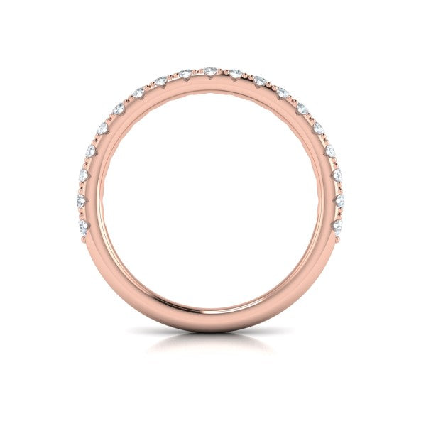 Matching Bands Wedding Band in 14K Rose Gold by Vlora Bridal