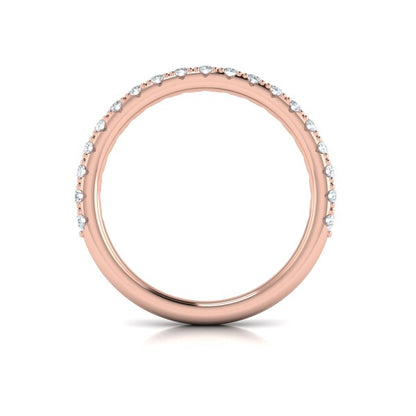 Matching Bands Wedding Band in 14K Rose Gold by Vlora Bridal
