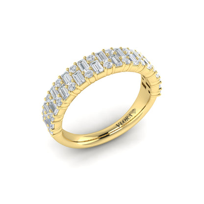 Multi Baguette and Round Diamond Ring