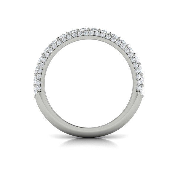 Stackable Bands Wedding Band in Platinum by Vlora Bridal