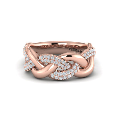 Alternating Diamond Twist Ring