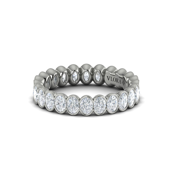 Eternity Bands Wedding Band in Platinum by Vlora Bridal
