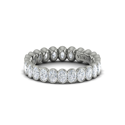 Eternity Bands Wedding Band in Platinum by Vlora Bridal