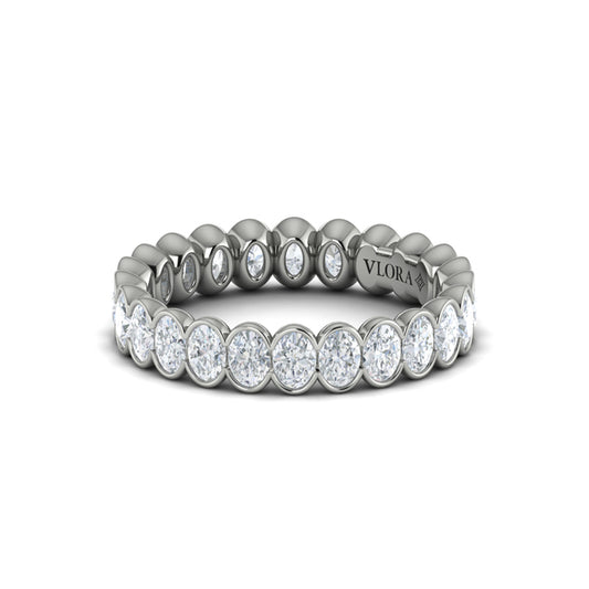 Eternity Bands Wedding Band in Platinum by Vlora Bridal