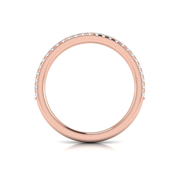 Matching Bands Wedding Band in 14K Rose Gold by Vlora Bridal