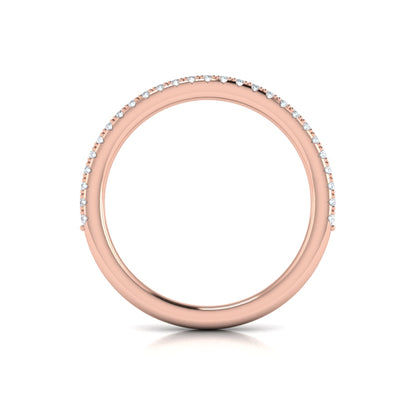 Matching Bands Wedding Band in 14K Rose Gold by Vlora Bridal
