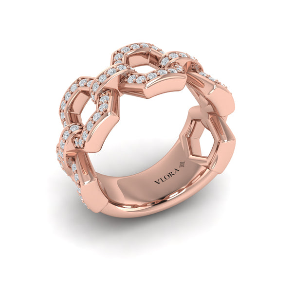 Diamond Link Ring