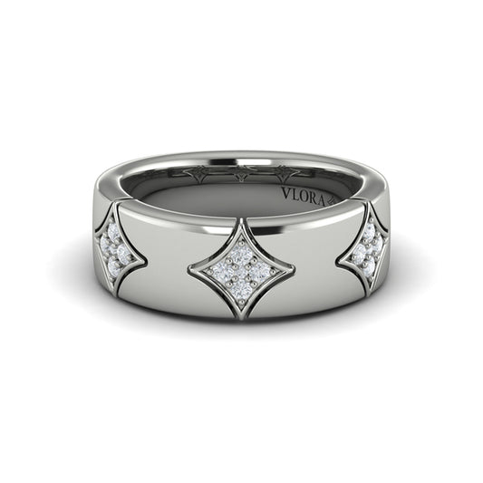 Diamond Cluster Vlora Star Ring