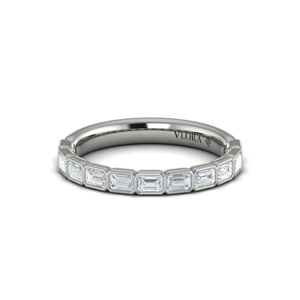 Matching Bands Wedding Band in Platinum by Vlora Bridal