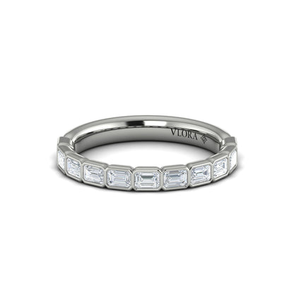 Matching Bands Wedding Band in Platinum by Vlora Bridal