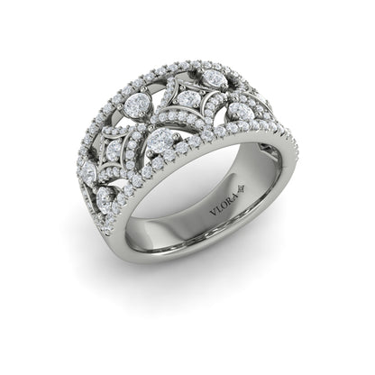 Diamond Open Vlora Star Ring
