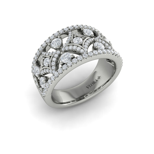 Diamond Open Vlora Star Ring