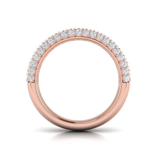 Diamond Multi-Row Statement Ring