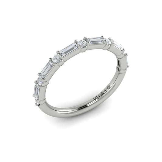 Matching Bands Wedding Band in Platinum by Vlora Bridal