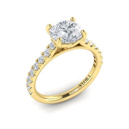 Classic Cathedral Engagement Ring