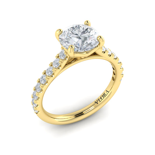 Classic Cathedral Engagement Ring