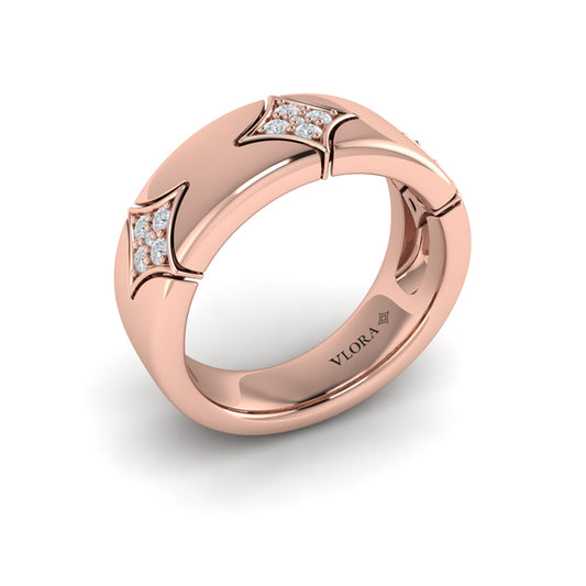 Diamond Cluster Vlora Star Ring