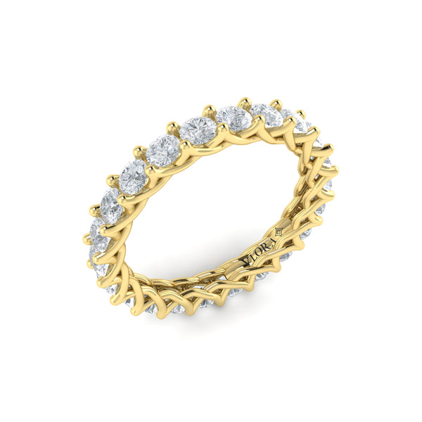 Bold Woven Eternity Ring