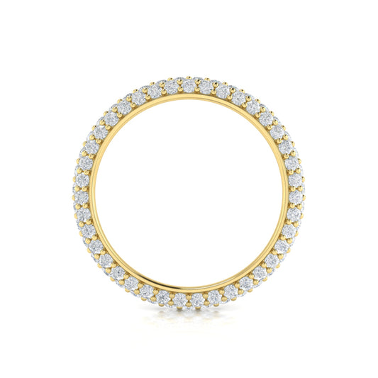 Rounded Pave Eternity Ring