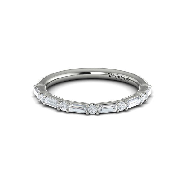 Matching Bands Wedding Band in Platinum by Vlora Bridal