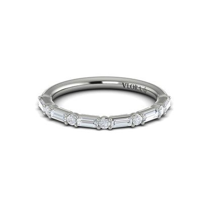 Matching Bands Wedding Band in Platinum by Vlora Bridal