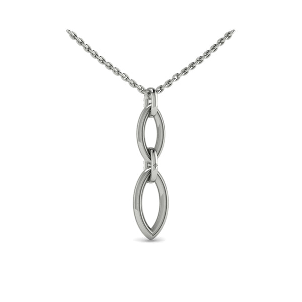 Double Drop Link Necklace