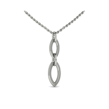 Double Drop Link Necklace