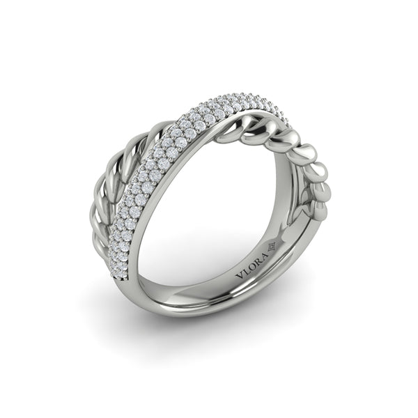 Twist Crossed Ring